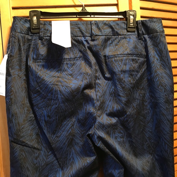 Coldwater Creek Blue & Black Ankle/Cropped Pants - Picture 4 of 8